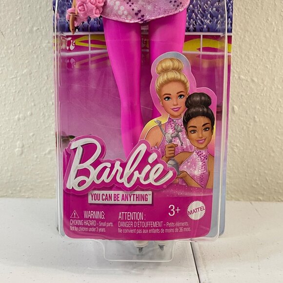 Barbie Ice Skater Doll With Trophy Pink Outfit & Accessories, New - Picture 6 of 9